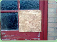 boarded up Great Torrington